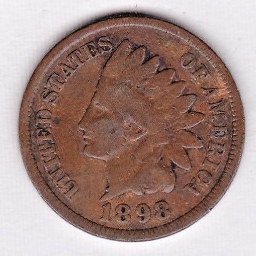 1898 INDIAN HEAD CENT in GOOD condition : stk G31