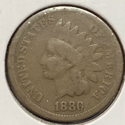 1880 Indian Head Cent Penny