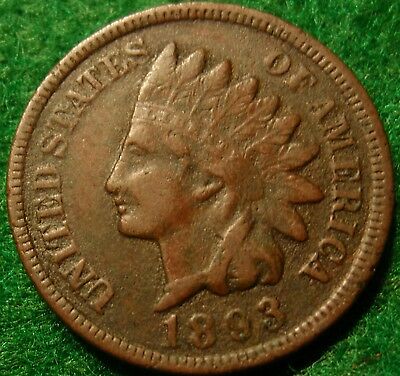 1893 Full LIBERTY Indian Head Nice grade Great details <<-<-<