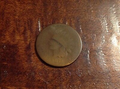 1874 INDIAN HEAD PENNY CENT NICE DETAILS US ANTIQUE POST CIVIL WAR COIN #132G