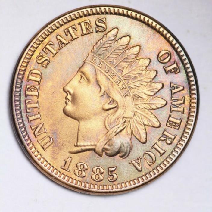 1885 Indian Head Small Cent CHOICE BU FREE SHIPPING E156 WEW
