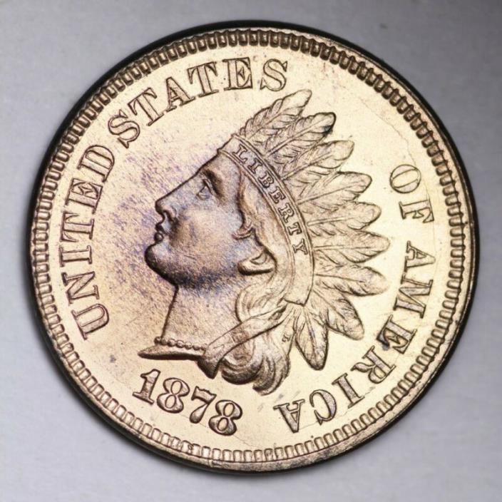 1878 Indian Head Small Cent CHOICE BU FREE SHIPPING E153 RCPT