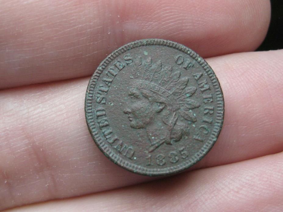 1885 Indian Head Cent Penny- VF/XF Details