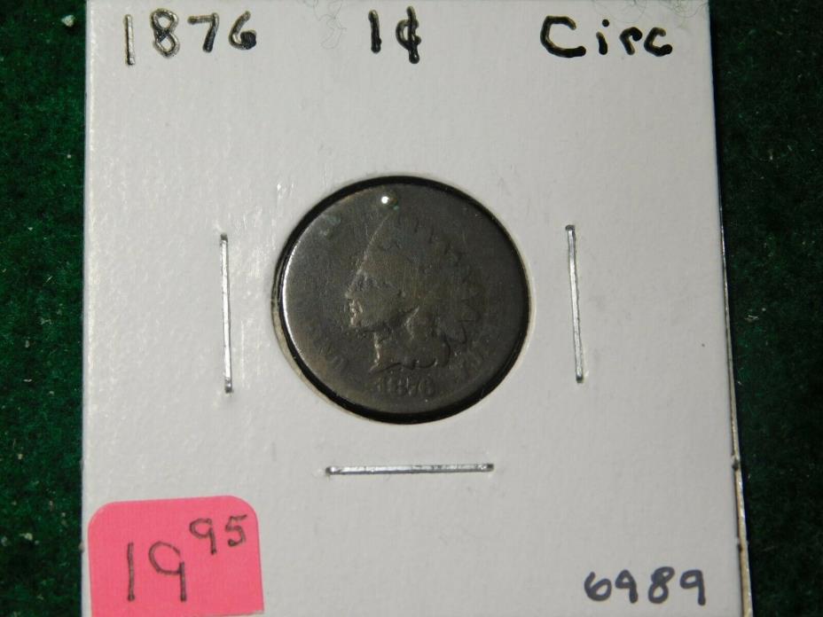 1876    Indian Head Cent