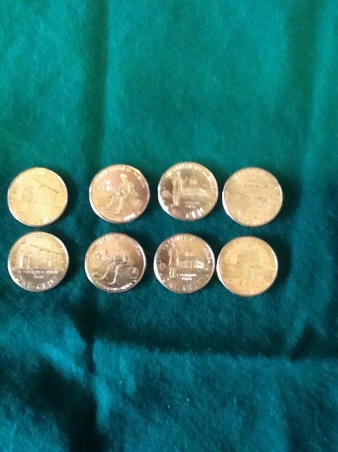 2009 P & D SET of 8 Lincoln Memorial Cents in plastic cover
