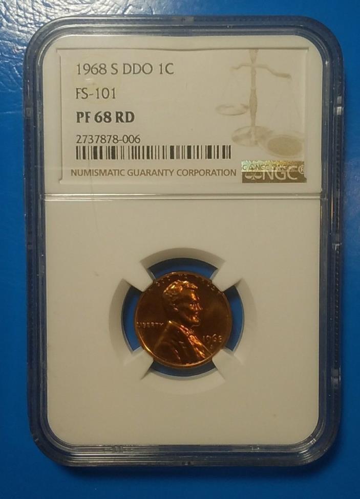 1968 S Proof doubled die FS-101cent NGC PF68 TOP POP