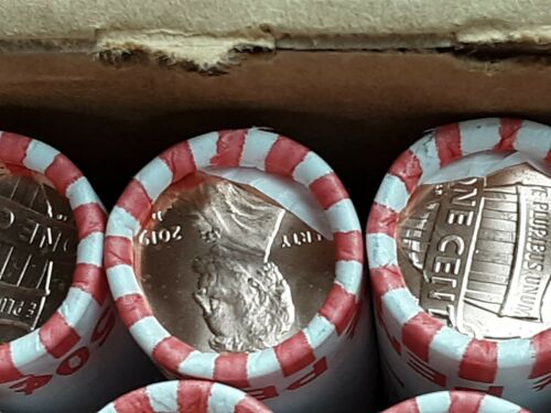 5 Rolls 2019 Pennies! Denver Minted coins. Brand new from Bank!