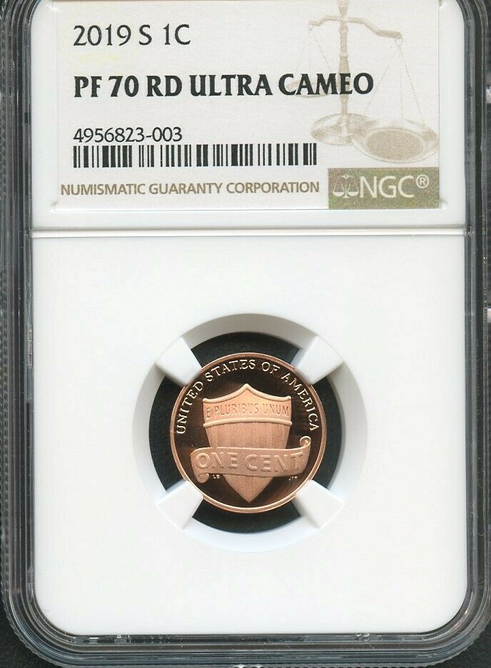 2019 S Lincoln Penny NGC PF70 RD Ultra Cameo (Brown Label)