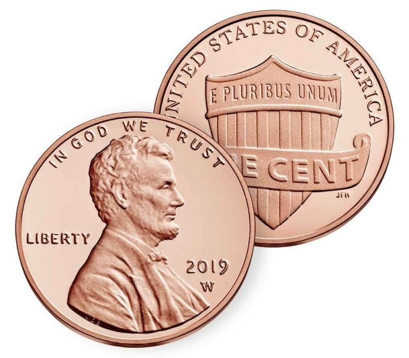2019 W Proof Lincoln Cent Original Packaging from the West Point Mint