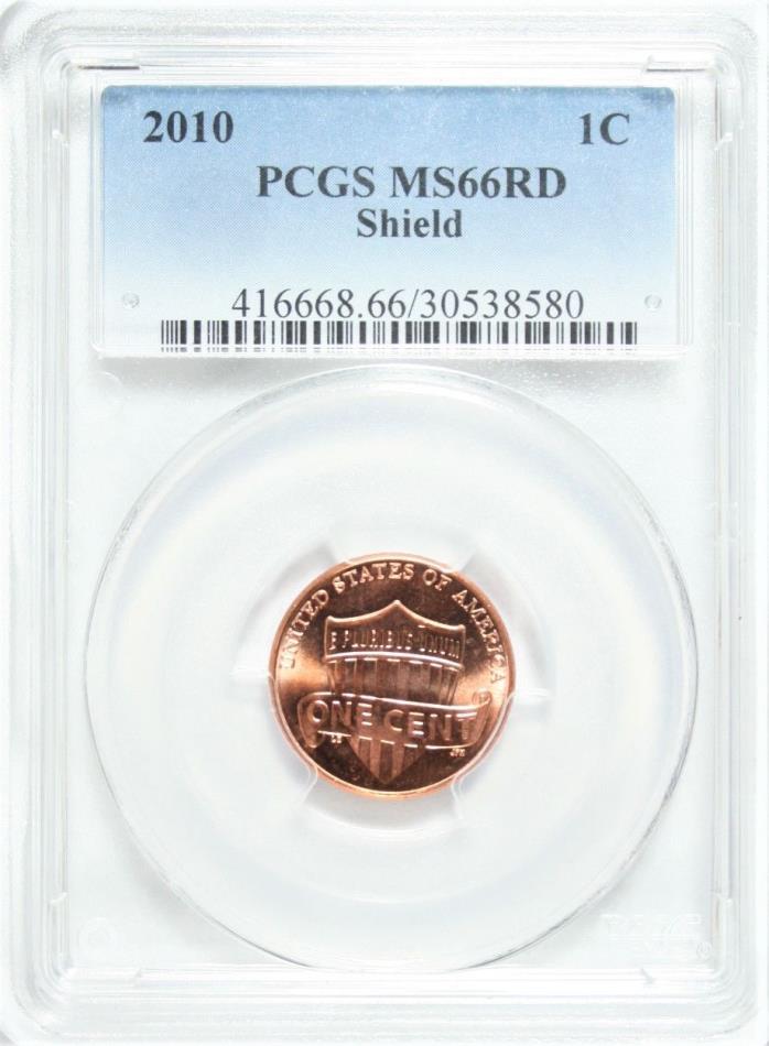 2010 Lincoln Cent PCGS MS-66 RD Red 