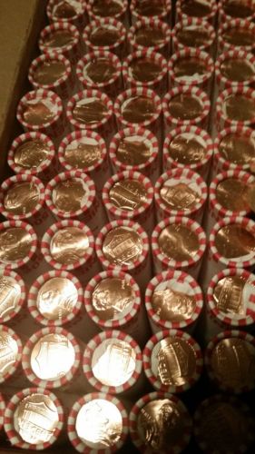 15 ROLLS  2018 D BU LINCOLN SHIELD PENNIES HEADS / TAILS-  ROLLS ....LOT 1