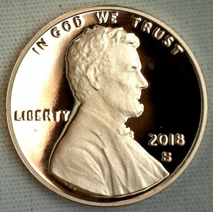 2018 S Proof Lincoln Cent from Silver Proof set