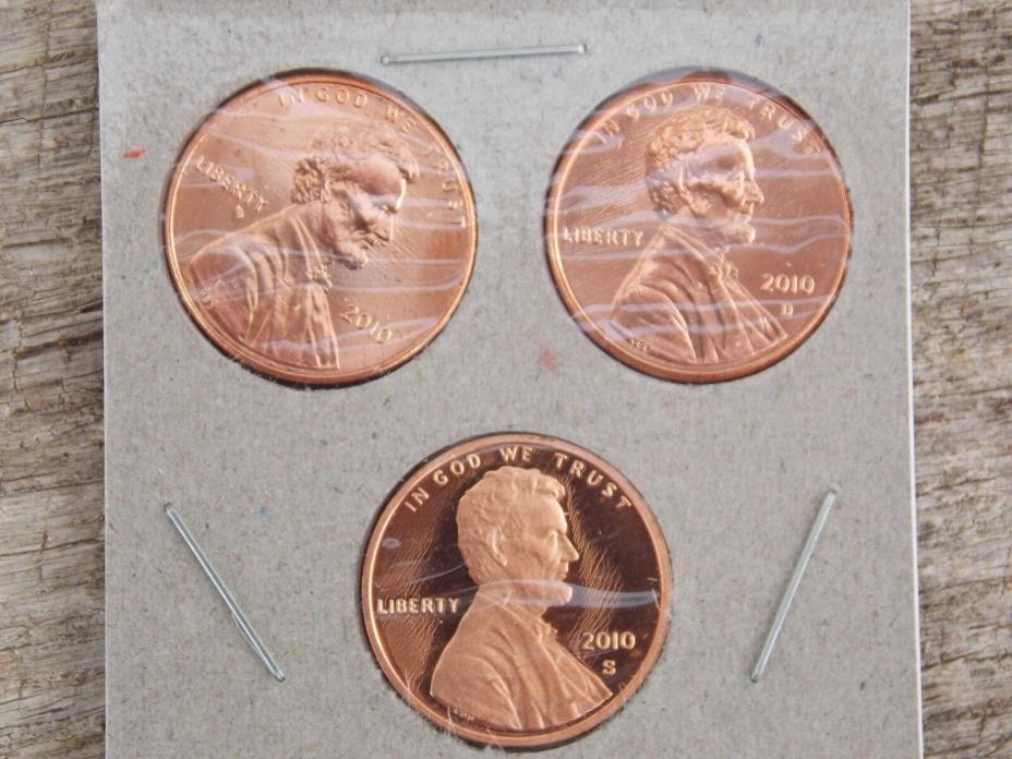 2010 USA P/D/S Mint Uncirculated Lincoln Shield Pennies