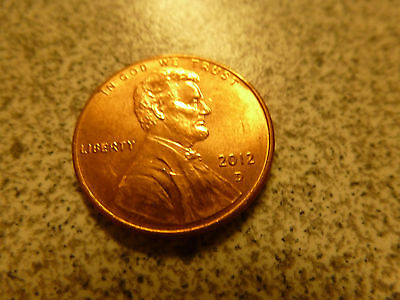 2012 D (Denver Mint) Lincoln Cent One Penny Lincoln Shield