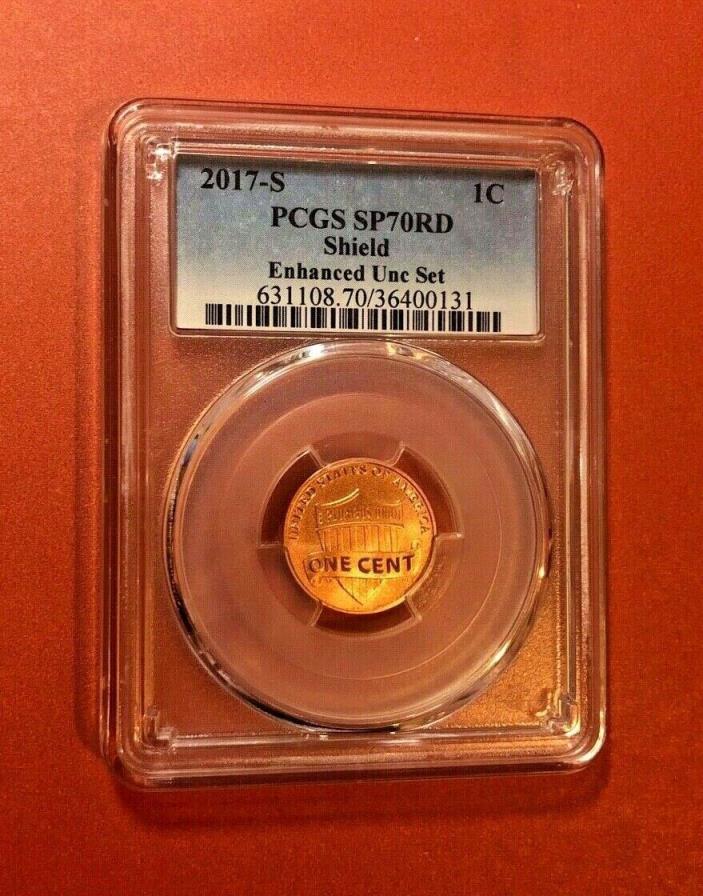 2017-S Enhanced Uncirculated Set Lincoln Cent PCGS SP70RD SHIELD
