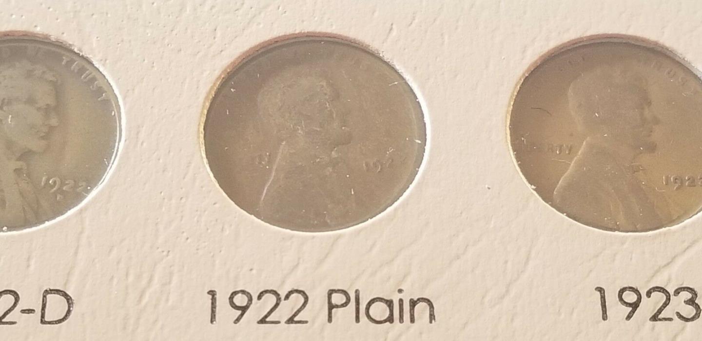 1922-No D, Lincoln Cent Wheat Penny, Popular Key Date