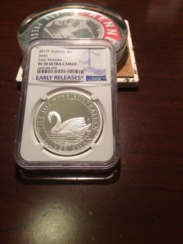 2017p Australia S$1 Swan Early Release Pf70 Ultra Cameo NGC Graded