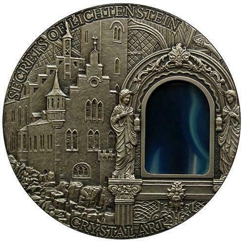 Niue Islands 2012 2$ Crystal Art - Secrets of Lichtenstein 2oz - Tiffany