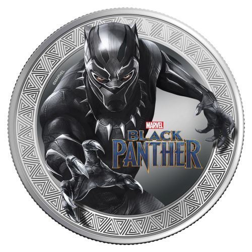 BLACK PANTHER MARVEL SILVER 1 OZ COIN PERTH MINT GENUINE SILVER NEW LIMITED ED