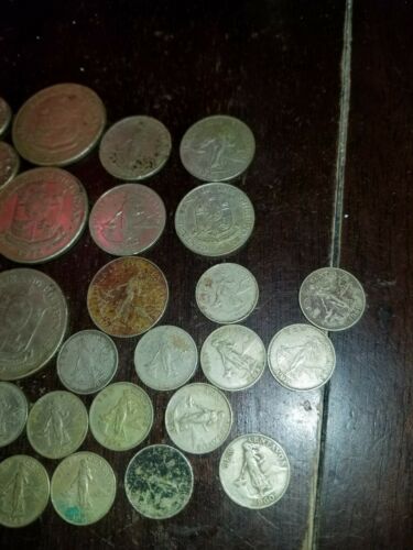 VINTAGE FOREIGN COIN LOT ~  OLD WORLD COIN COLLECTION ~ (V91)