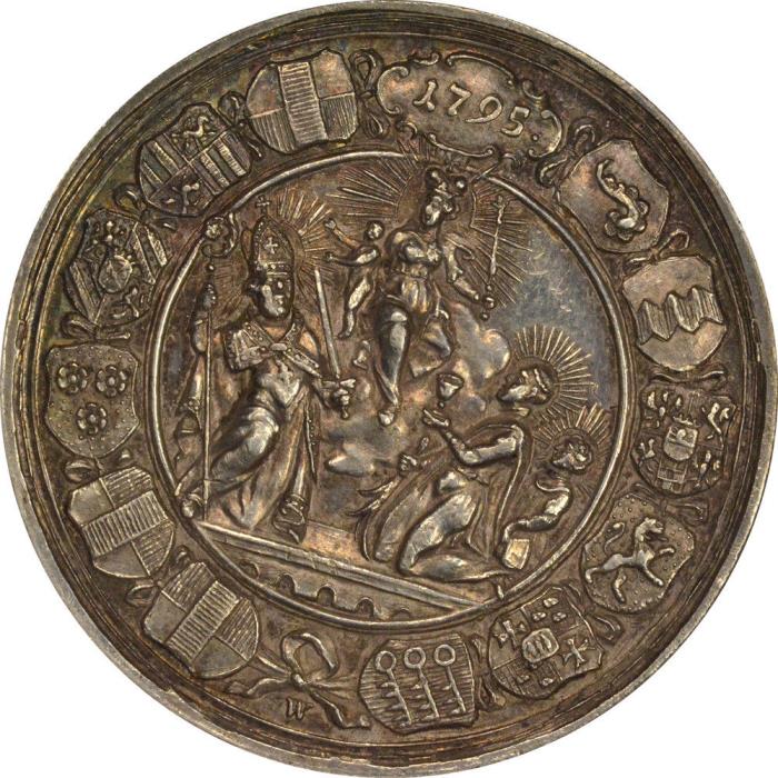 1795 Wurzburg - Sede Vacante Medal - NGC AU-58 - Sedisvakanz