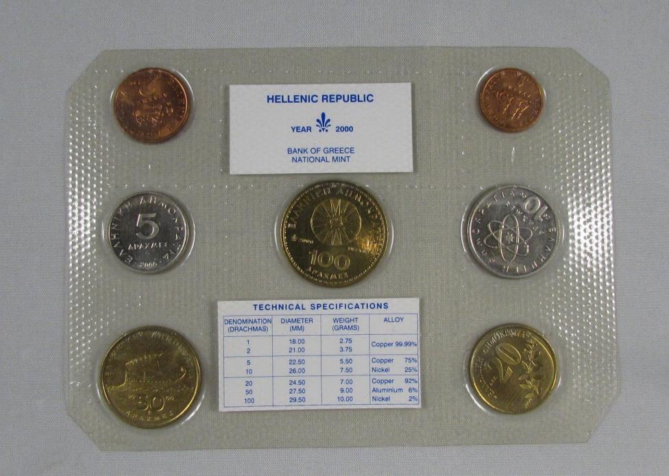 2000 Greece Mint Set
