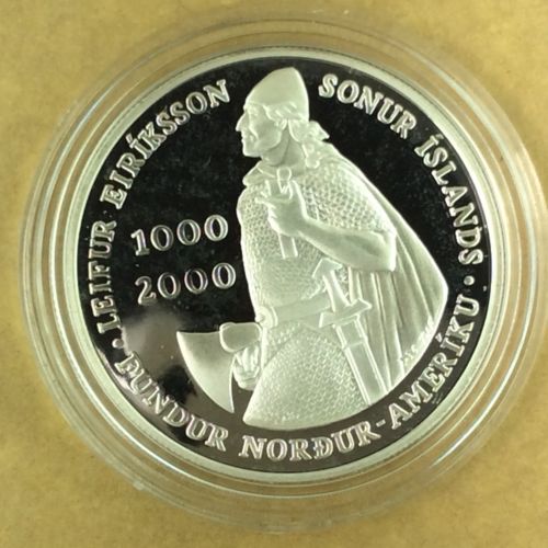 2000 Iceland - 1000 Kronur - Leif Ericsson Millennium - Capsule Only