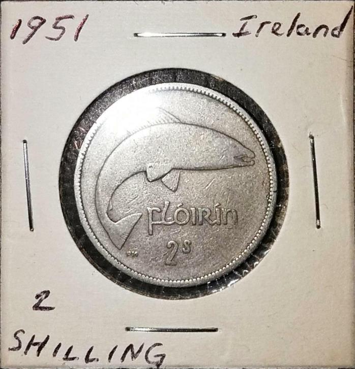 1951 Ireland - 2 Shillings (Floirin)