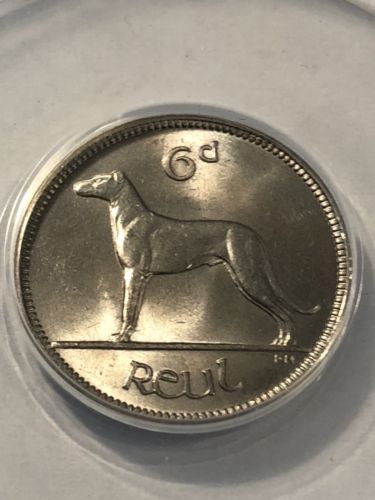 1950 Ireland 6 Pence MS 64