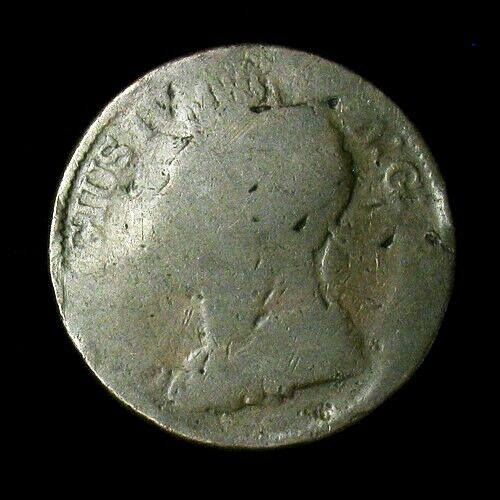 1822 Ireland Half 1/2 Penny AG, bent