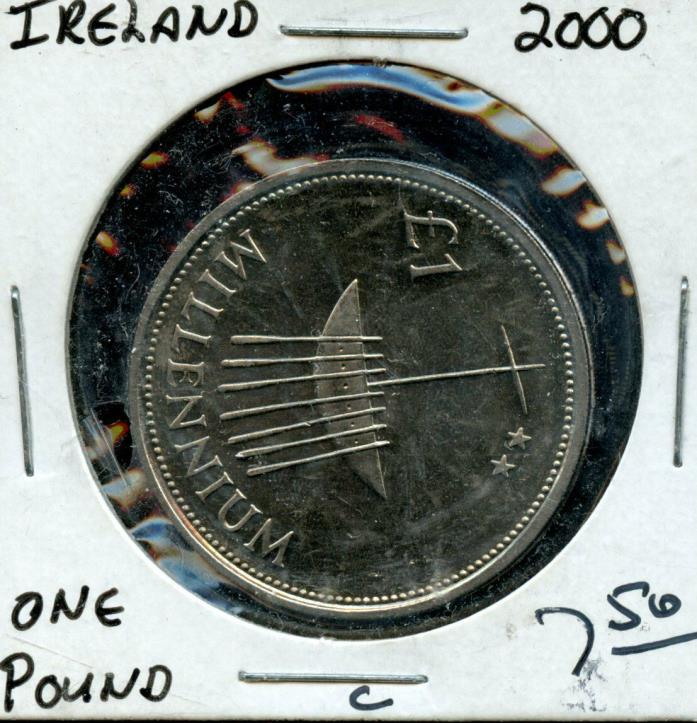 2000 IRELAND 1 POUND COIN FA157