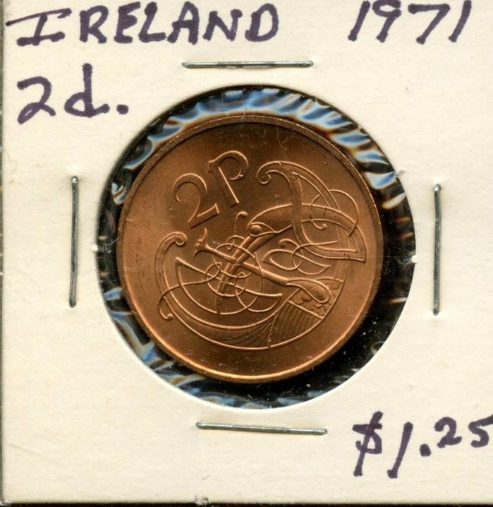 1971 IRELAND 2 PENCE COIN FA138