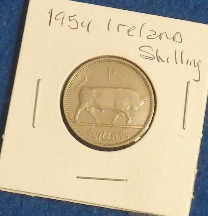 1954 Ireland Shilling - Extremely Nice Coin - See PICS