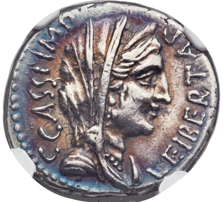 Ancients: C. Cassius Longinus, (44-42 BC) Coin