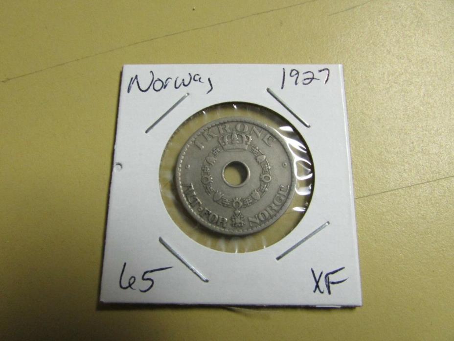 1927  Norway 1 Krone XF