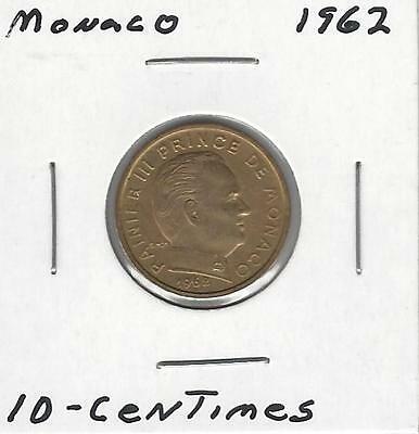 Monaco 10 Centimes, 1962