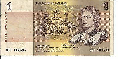 AUSTRALIA, $1, QEII, P#42b1, ND(1976)