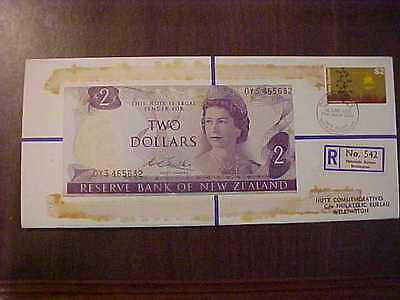 1971 HUTT COMM. NEW ZEALAND $2.00 BANKNOTE 32 OF 120 R NO 542 HUTT PNC SERIES 31