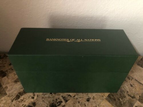 Empty Storage File Box Container for Franklin Mint Banknotes of All Nations