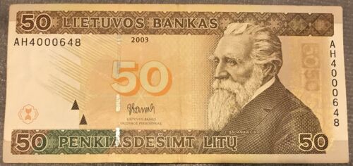 Lithuania  Banknote 50 Litu 2003