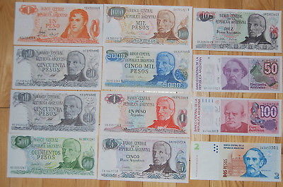 Argentina Lot Pick 287 301a 301b 303 304 305 311 312 313 326 327 352 AU/UNC