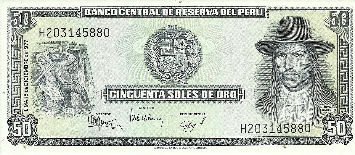 PERU 50 Soles 1977 P-106