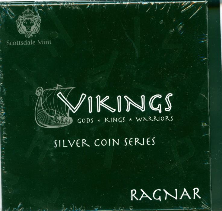 VIKINGS  RAGNAR  2oz Silver Coin  ( 1199 of 1999 )   World silver money currency