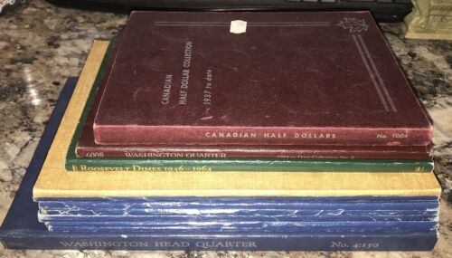 Lot of 14 Various COIN ALBUMS Treat H.E. HARRIS Smith MEGHRIG Whitman