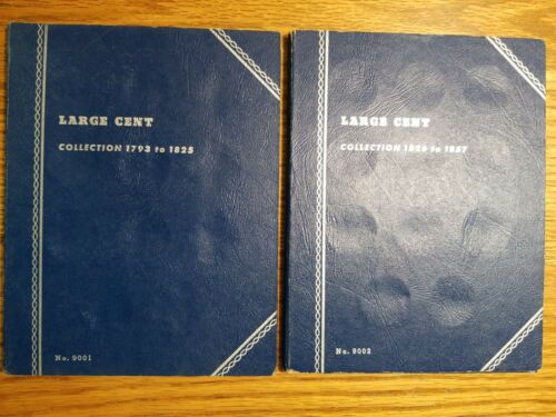 Set of Two Whitman Publishing Company Large Cent Folders Nos. 9001 & 9002