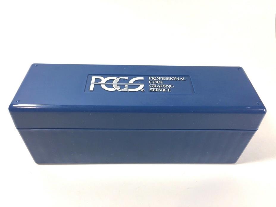 Professional Coin Grading Service PCGS Blue Box 20 Holder Slots Plastic