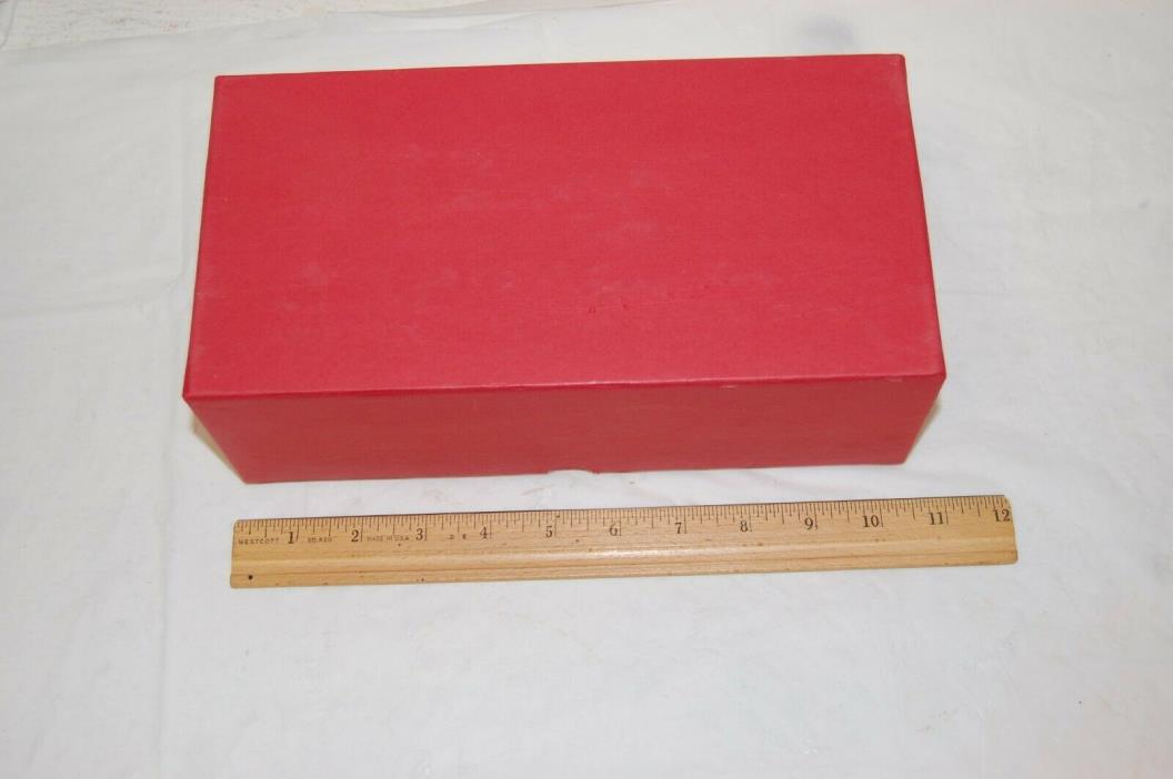 Red Penny Coin Roll Storage Box Holds 50 Penny Rolls & Tubes Gently Used