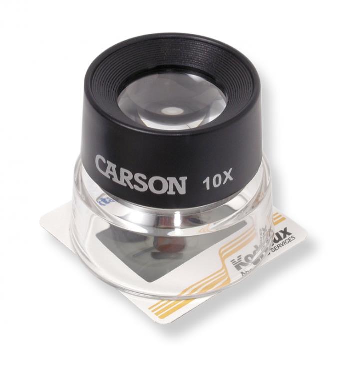 Carson Magnifier Loupes 10X Lenses Examination Objects Coins Slides Stamp Photo