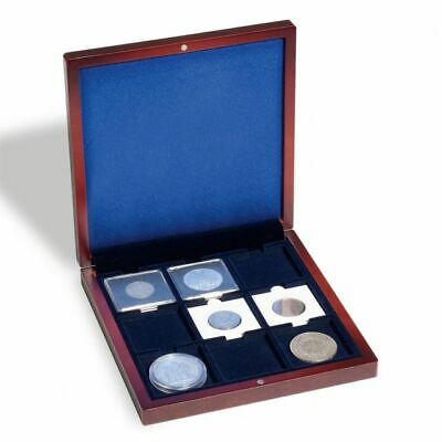 Lighthouse Volterra Mahogany Style Case for “9 - 2x2” Coins- Free 2 Day Shippin