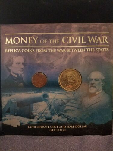 Money of the Civil War Confederate Cent & Half Dollar Set 1 By Whitman 1st Ed.